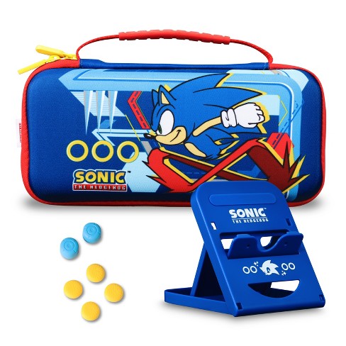 Sonic the Hedgehog Nintendo Switch Travel Case with grip controllers and  stand