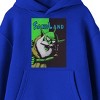 Sand Land Thief poster design, green and Black half on royal Youth Hoodie - 2 of 4