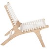 Luna Leather Woven Accent Chair  - Safavieh - 4 of 4