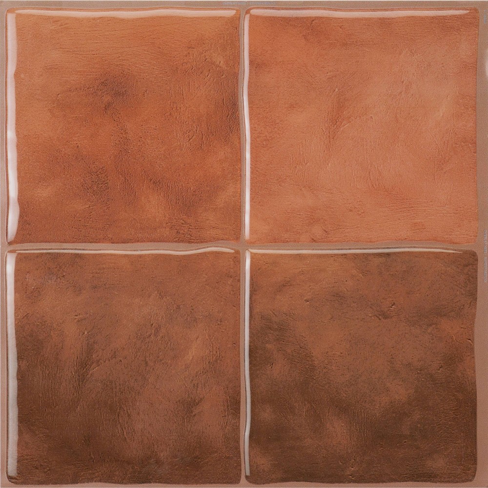 Smart Tiles Zellige Safi Peel and Stick Backsplash Tiles Orange