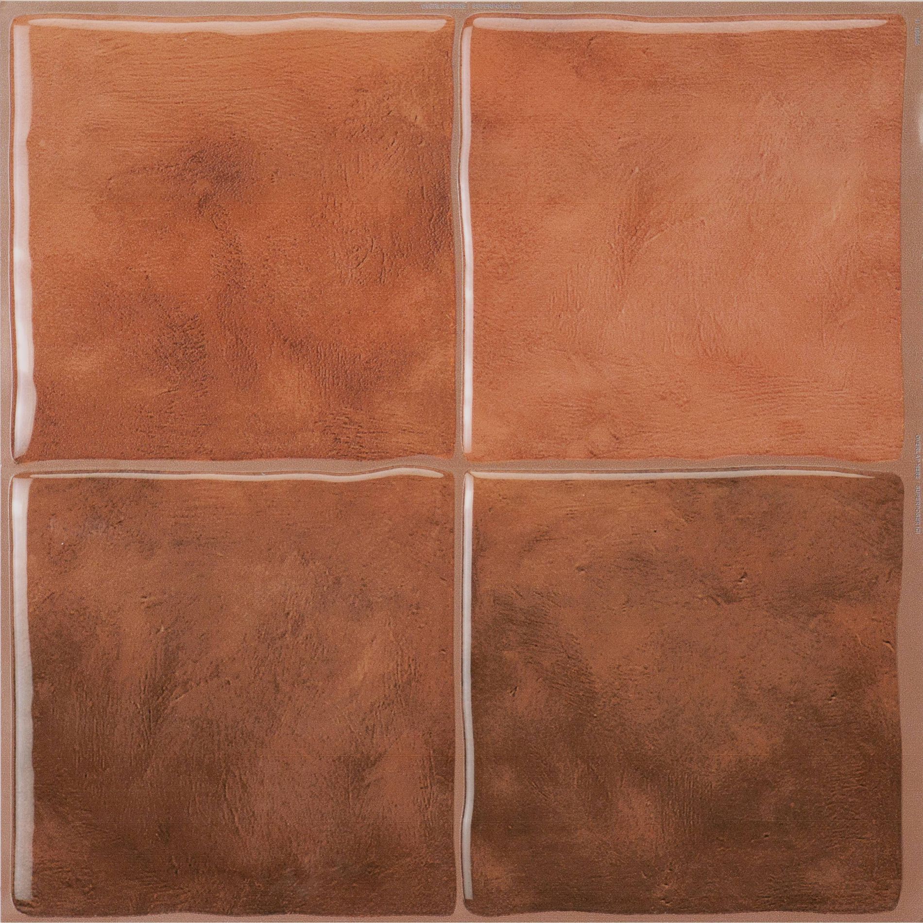 Smart Tiles Zellige Safi Peel and Stick Backsplash Tiles Orange