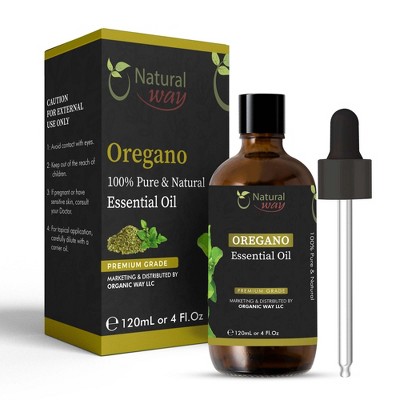 Natural Way Oregano Essential Oil | Essential Oil for Skin Tag Remover, Massage Oil & Humidifier Use | 4 Fl Oz (120 mL)