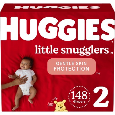 Photo 1 of Huggies Little Snugglers Diapers Huge Pack - Size 2 (148ct)