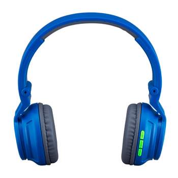 eKids Bluetooth Headphones for Kids, Over Ear Headphones for School, Home, or Travel – Blue (EK-B50B.EXv0)