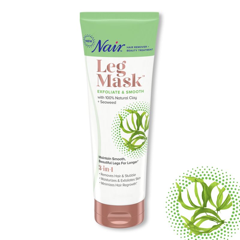 Nair Hair Remover Seaweed Leg Mask, Exfoliate &#38; Smooth - 8.0oz, 5 of 12