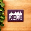 Slickblue Rustic Pine Wood Sign, "Up North Is My Happy Place", Multiple Colors, 9x12 Hanging Plaque - 3 of 3