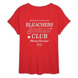 Women's - Instant Message - Bleachers Social Club Oversized Graphic T-Shirt - 1 of 4