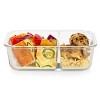 Pyrex 3.8 Cup 3 Compartment Rectangular Mealbox Glass Food Storage Container  : Target