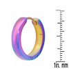Steeltime Ladies stainless steel hoop earrings. Color Options: Gold, Multicolored, Silver/Gold - 2 of 3