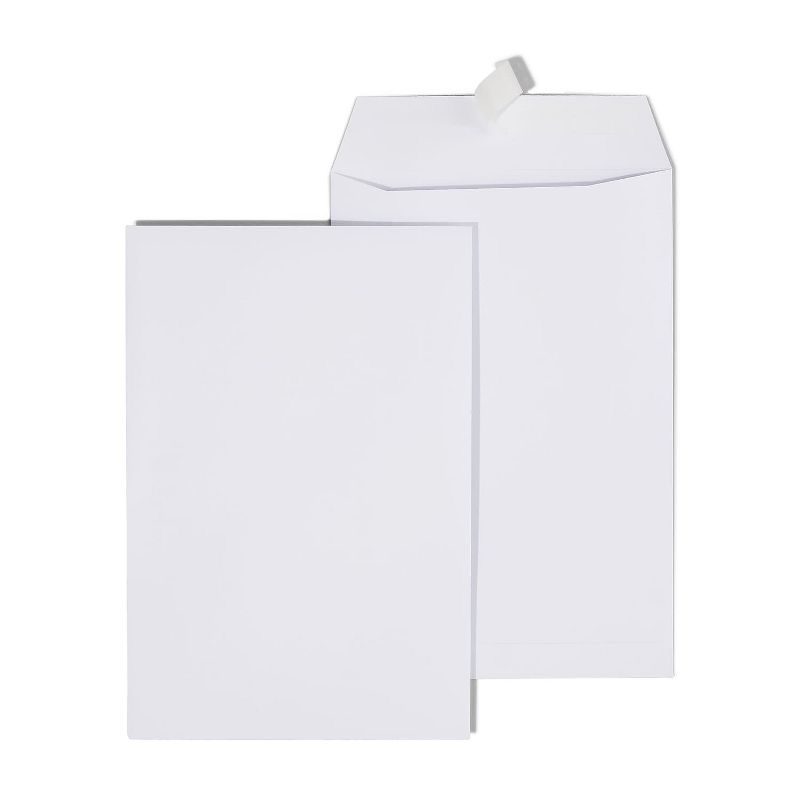 MyOfficeInnovations EasyClose Catalog Envelopes 6' x 9" White Wove 100/Box (20139) 892099, 1 of 6