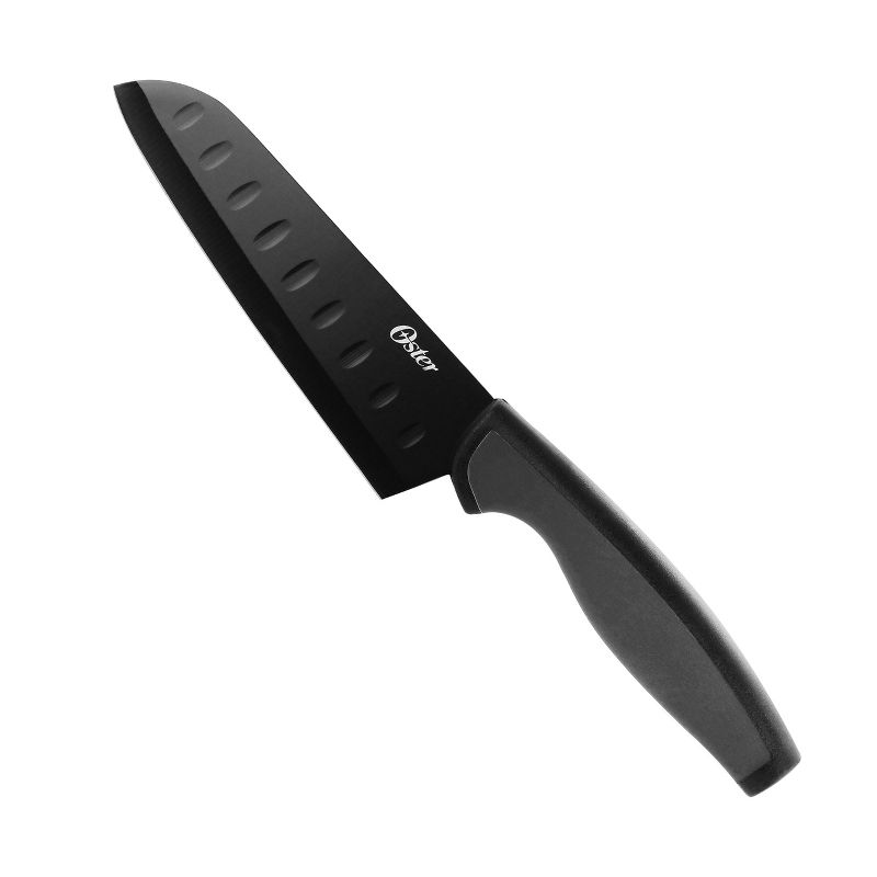 Oster Slice Craft 2 Piece Stainless Steel Santoku Knife Set in Black, 4 of 7