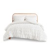 Racxily Clip Jacquard Comforter Set, Pompom Detail Design with Antimicrobial Protection - 2 of 4