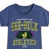 Girls' - Marvel - She-Hulk Athletics Fitted Short Sleeve Graphic T-Shirt - 2 of 4