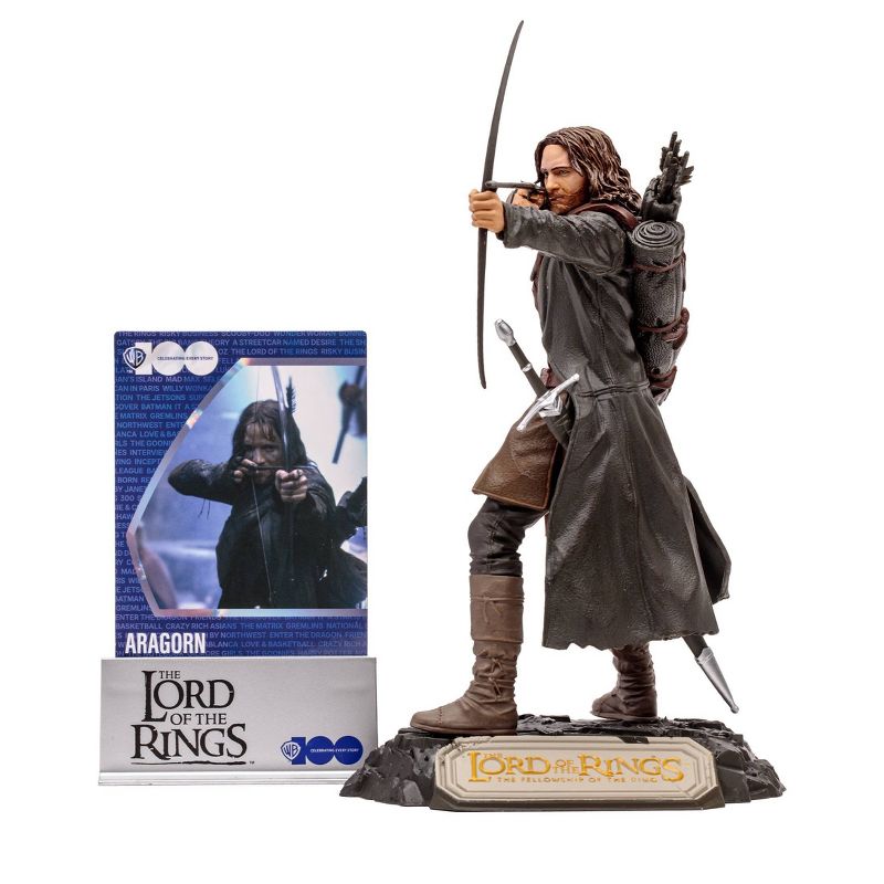 McFarlane Movie Maniacs Lord of the Rings Aragorn 6&#34; Figure, 4 of 15