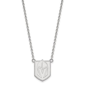Black Bow Jewelry Sterling Silver Vegas Golden Knights NHL Necklace 18 Inch - 1 of 3