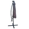 CAVINAS 10 FT Patio Umbrella with Base Deck Umbrella with Base with Night Light Cantilever Patio Umbrellas for Garden, Terrace - 4 of 4
