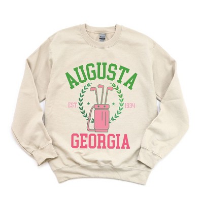 Simply Sage Market Women's Graphic Sweatshirt Golf Augusta Georgia EST. 1934