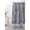 Caroline Okun Protea Shower Curtain Gray - Deny Designs - image 3 of 4