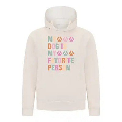 Everyday Kids My Dog Is My Favorite Person Girls Pullover Hoodie – Cute Pet Lover Sweatshirt