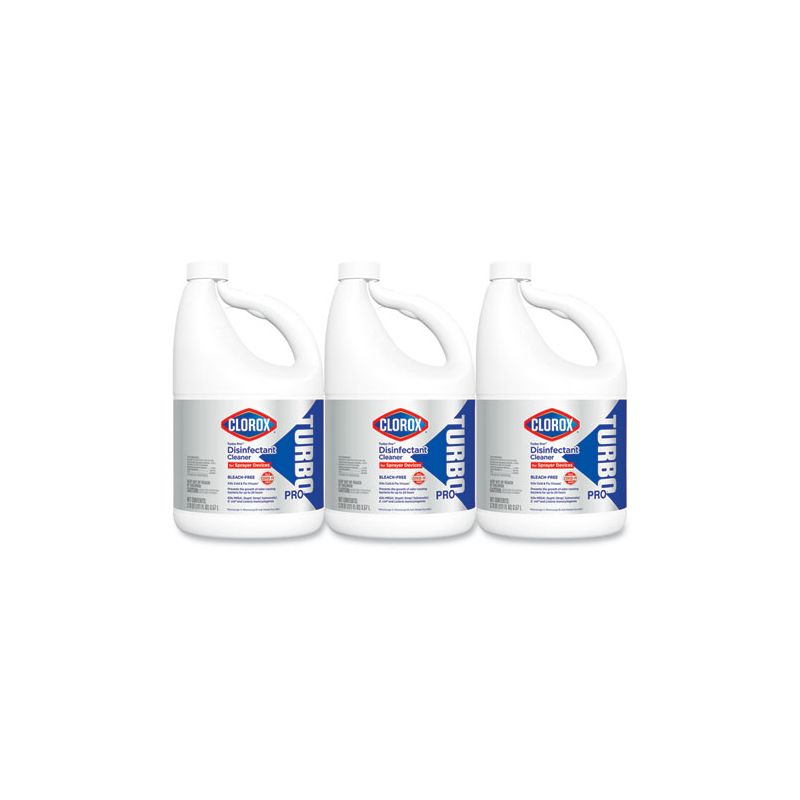 Clorox Turbo Pro Disinfectant Cleaner for Sprayer Devices, 121 oz Bottle, 3/Carton, 1 of 8