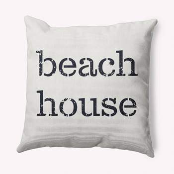 16"x16" 'beach house' Square Throw Pillow - e by design