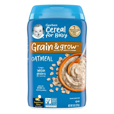 Gerber Baby Food Stage 1 Single Grain Oatmeal Baby Cereal - 8oz