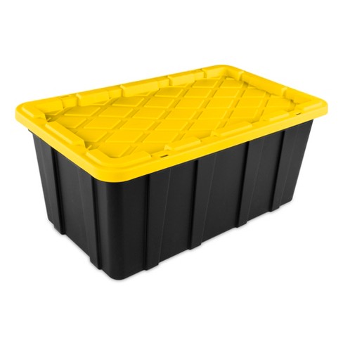 Yellow Storage Container/Bin with Wheels hot & Handles