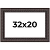 PosterPalooza | 3.5" Wide Ornate Brown Picture Frame - UV Acrylic, Backing Board, Hanging Hardware Included - 2 of 4