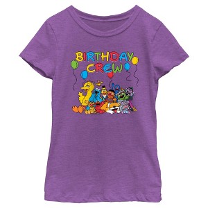 Girl's Sesame Street Birthday Crew T-Shirt - 1 of 4