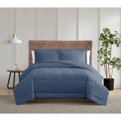 2pc Twin/Twin XL Silver Cool Down Alternative Comforter Set Blue - Truly Calm