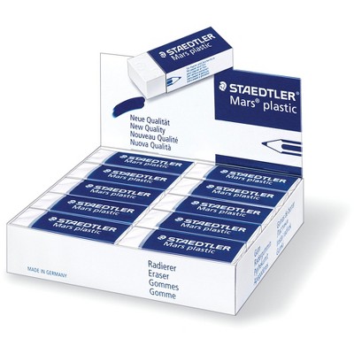 Staedtler Mars Plastic Eraser, White, Pack of 20
