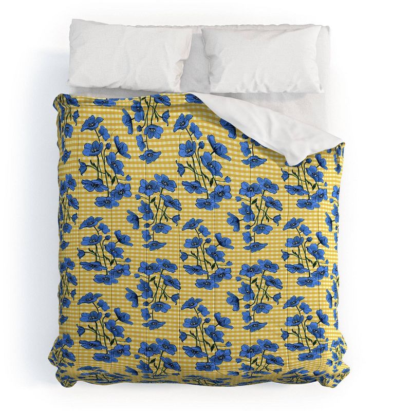 Caroline Okun Swedish Gingham Blooms Comforter Set - Deny Designs, 1 of 5