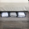 Under Bed Zippered Sweater Storage Bags with Clear Vision Panel, Set of 3 - 2 of 4