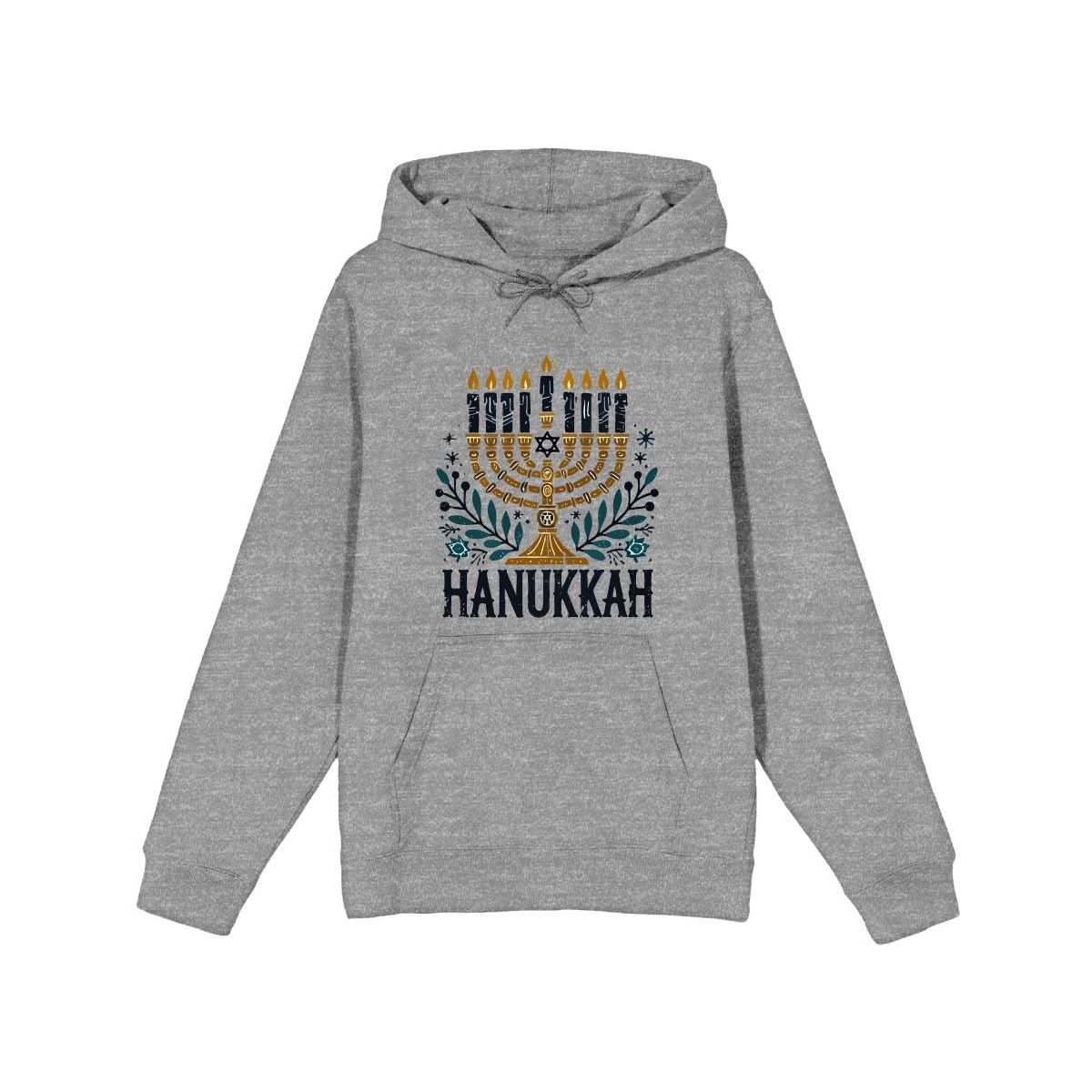 Hanukkah Menorah Adult Long Sleeve Hoodie