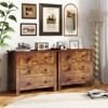 Tangkula 3-Drawer Dresser 28.5" Wide Chest of Drawers Modern Large Nightstand for Bedroom - 4 of 4