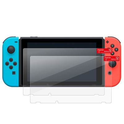 Insten 2-Pack Tempered Glass Screen Protector for Nintendo Switch - Transparent HD Clear & Anti-Scratch Protective Games Accessories