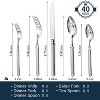 Aoibox Retro Rope-Pattern Silverware Set, 40-Piece Flatware Cutlery Set with Handcrafted Texture Handles, 18/10 Stainless Steel, Dishwasher Safe - 2 of 4