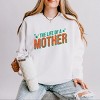 The Life Of A Mother Puff/Glitter - Womens Lightweight Garment Dyed Sweatshirt - 2 of 3