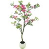 5FT Artificial Tree, Pink Faux Blossom Plant in Pot, Large Fake Pink Flowers Potted, Silk Floss Tree, Artificial Flowers for Home PorchChristmas - 3 of 4