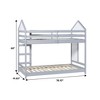 Saracina Home Skyler Contemporary Wood Twin Over Twin Kids' Bunk Bed Gray - 3 of 4