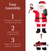 Best Choice Products Lighted Pop-Up Santa Claus, Outdoor Christmas Holiday Decoration w/ LED Lights, Hat, Gift - 4 of 4