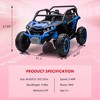 24V Ride On Car for Kids, 4WD Battery Powered Off-Road Electric UTV with Remote Control, 2 Seater Ride On Toy with High/Low Speed - 4 of 4