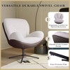 CAVINAS Chenille Swivel Accent Chair with High Backrest and Metal Base,Upholstered Swivel Living Room Chairs,Reading Chairs for Living Room - 4 of 4