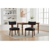 Lyngins Modern Dining Chairs with Wood Legs,Armless Design Kitchen Chairs Set of 2 with Curved Backrest,Chairs for Dining Room,Kitchen - 2 of 4