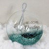 Pavilion Gift Company - Season's Greetings - 9.5" Emerald Beaded Glass Lantern - Candle Holders - 2 of 4