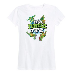 Women's - Teenage Mutant Ninja Turtles - It's Turtle Time Short Sleeve Graphic T-Shirt - 1 of 4