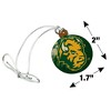 North Dakota State Tie Dye Mini Small Tiny Wood Christmas Tree Holiday Ornament - 4 of 4