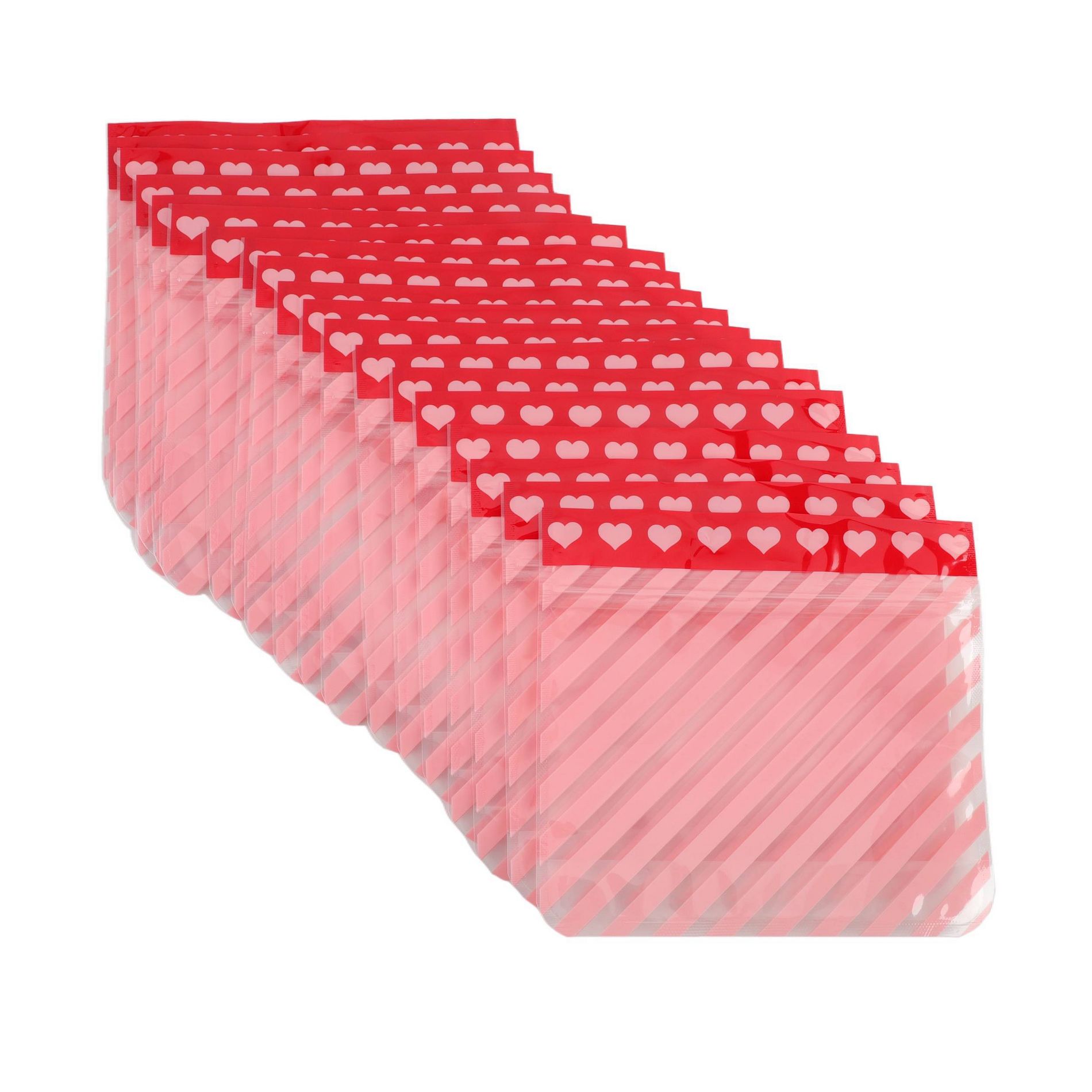 Cook With Color 20pk Zip Top Treat Bags Striped Print