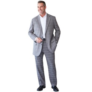 KingSize Men's Big & Tall Easy Movement Plain-Front Expandable Dress Pants - 1 of 4