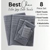 100 Cotton Luxury Bathroom Towel Set - 8 Pc - Cerulean Blue - 3 of 4